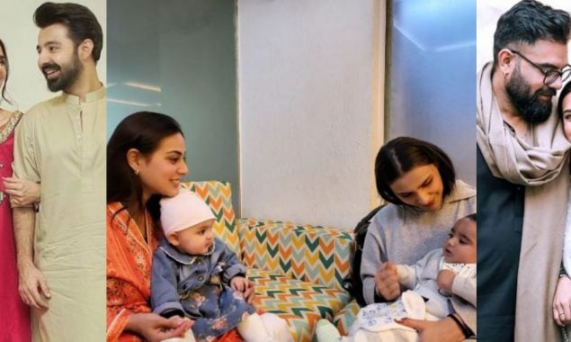 Iqra Aziz & Sadia Ghaffar introduce their babies for the first time