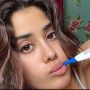 Janhvi Kapoor poses with a thermometer, captions it as “That Time Of The Year”