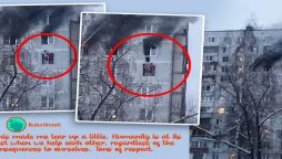 Heroic rescue: Two men saved a girl from a burning building