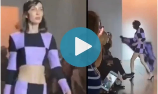 VIRAL VIDEO: Fashion Model Caught Hitting An Audience Member With Her Coat During A Ramp Walk