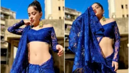 Urfi Javed Flaunts Midriff in Blue Saree, Fans go Crazy– See Photos   