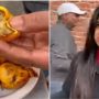 Watch: A food blogger trying gulab jamun pakoda from a street vendor