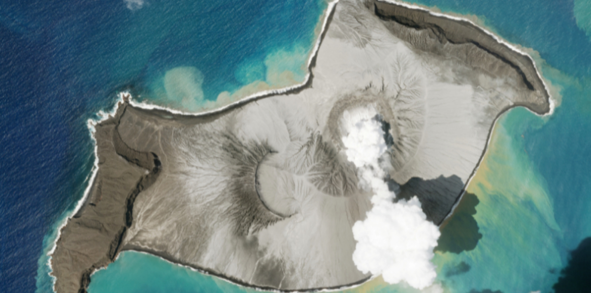 volcanic blast
