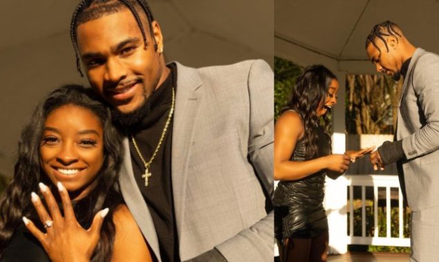 Simone Biles of the United States gets engaged on Valentine’s Day