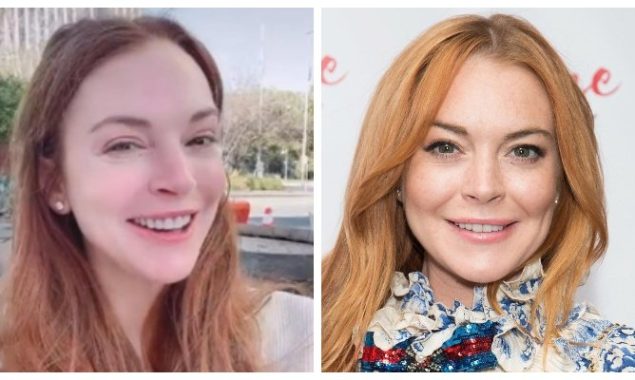 Lindsay Lohan demonstrates how to pronounce her surname, and the video quickly becomes viral