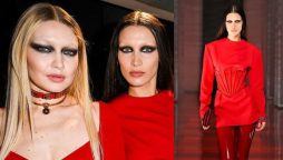 PHOTO: Bella Hadid and Gigi Hadid rock new look for Versace show feat