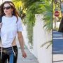 Julia Fox comes out in a cutaway top and figure-hugging leggings to look for a new man after her break-up from Kanye West