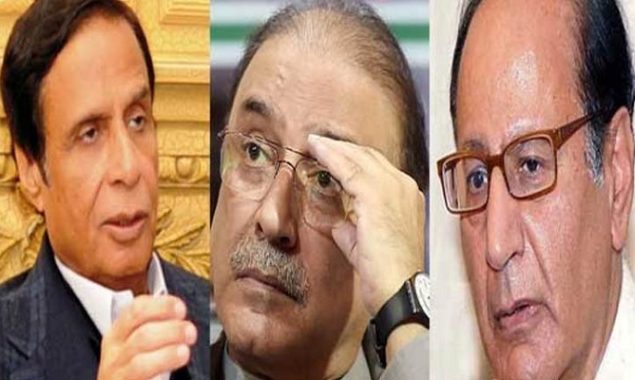 Asif Zardari, Chaudhry brothers discuss political situation