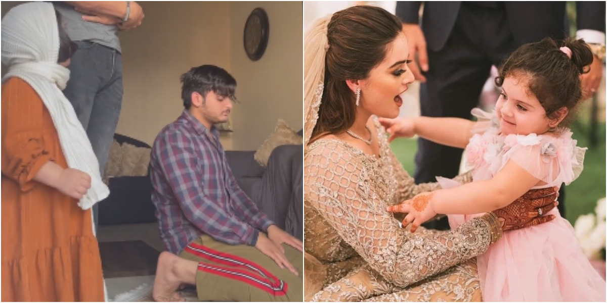 Minal Khan shares a cute video of baby Amal offering Namaz