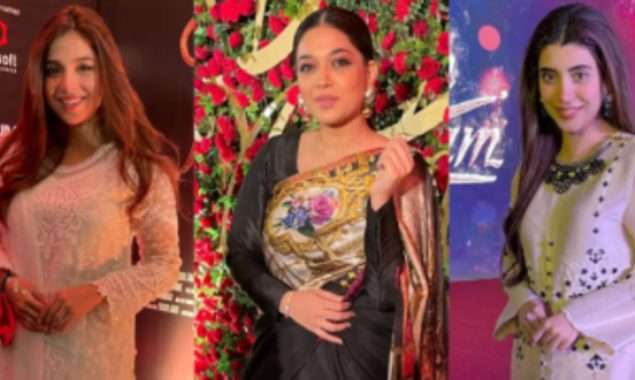 Urwa Hocane, Sanam Jung & Sonya Hussyn at the trailer launch of ‘Dum Mastam’ 