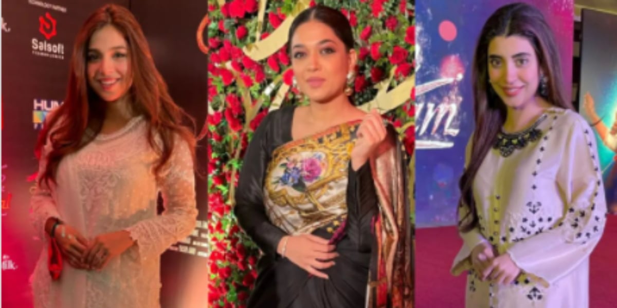 Urwa Hocane, Sanam Jung & Sonya Hussyn at the trailer launch of 'Dum Mastam' 