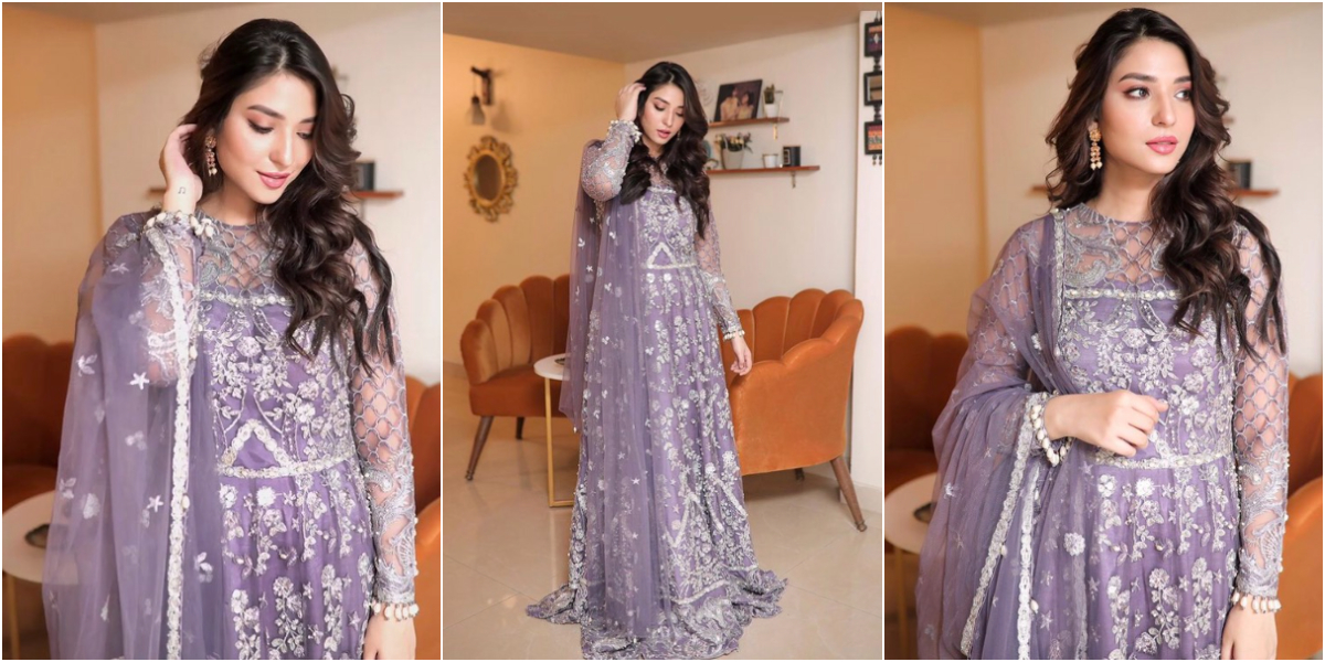 Ramsha Khan is a mauve delight in this lavish outfit, see photos