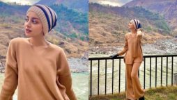 Alizeh Shah enjoys chilly weather amidst the mountains