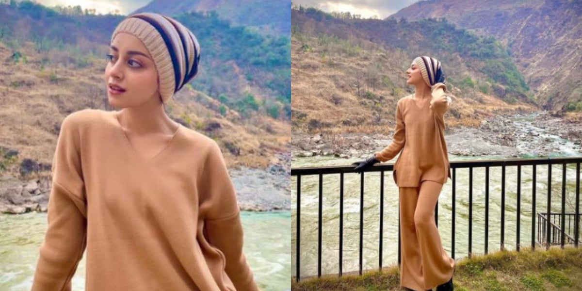 Alizeh Shah enjoys chilly weather amidst the mountains