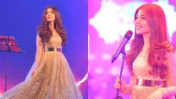 Kinza Hashmi dolled-up in sparkling attire for Kashmir Beats Season 2