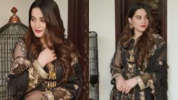 Aiman Khan in black outfit has proved to give a taste of luxe style