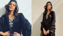 Sanam Saeed is an eternal beauty in this black sheer number