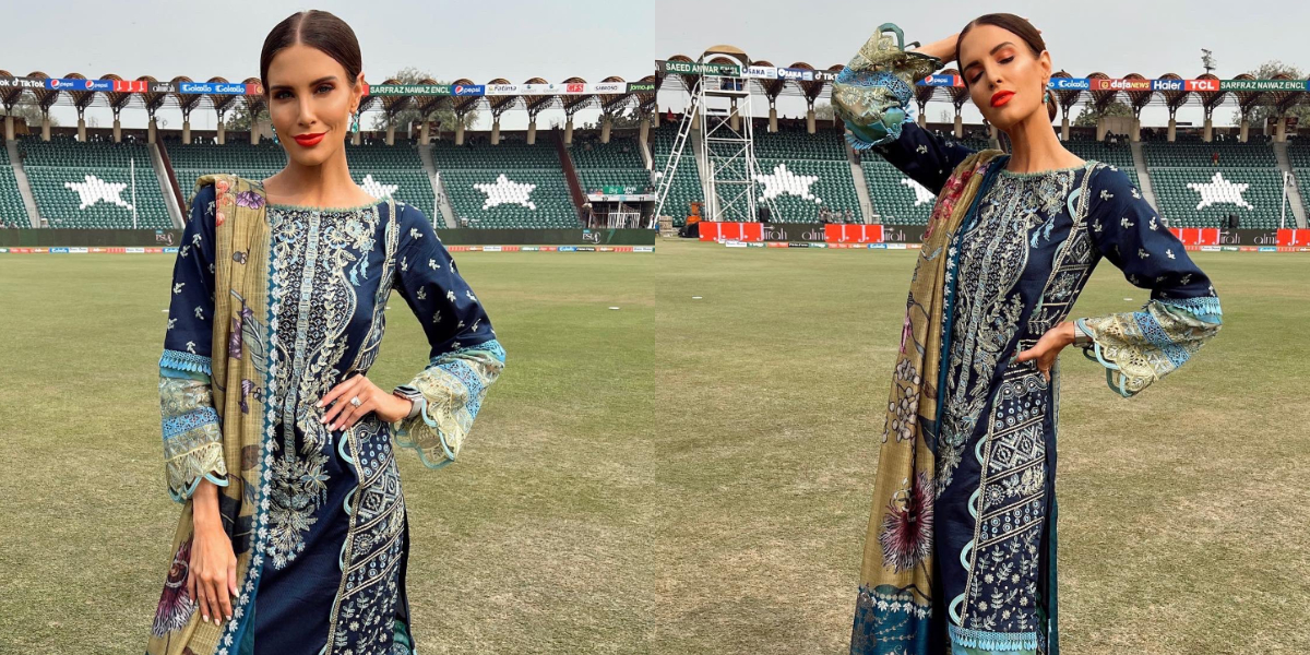 PSL 7: Erin Holland once again flaunts her desi look