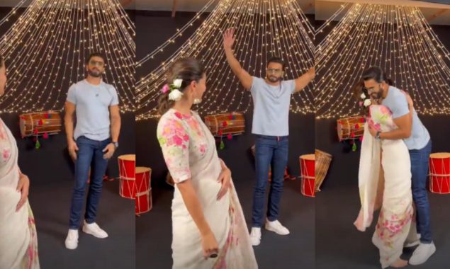 Watch Ranveer Singh grooves with Alia Bhatt at her Dholida song