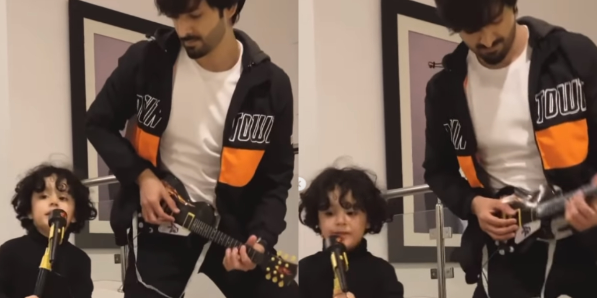 Danish Taimoor has a singing jam session with his cute son Rayan