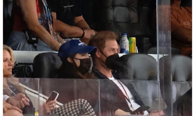 Princess Eugenie and Prince Harry Spotted at the Super Bowl