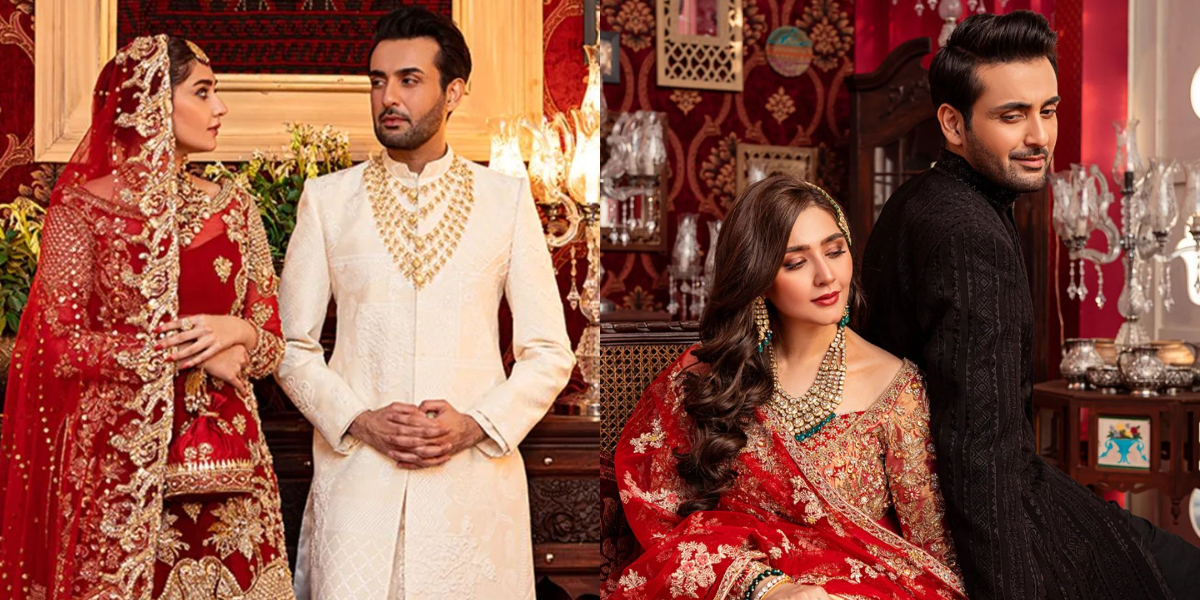 Dur-e-Fishan and Affan Waheed pair-up for a regal photoshoot