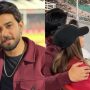 Newlyweds Saboor Aly and Ali Ansari enjoy PSL at National Stadium