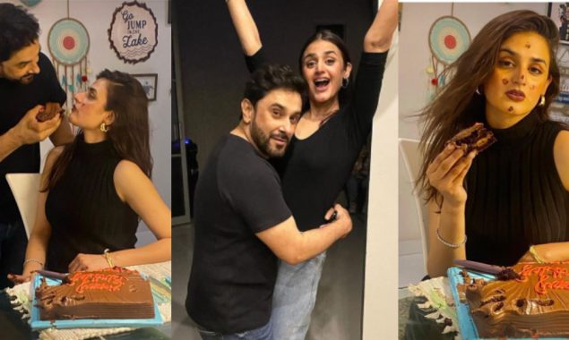 Hira Mani celebrates her cheery birthday with husband and kids