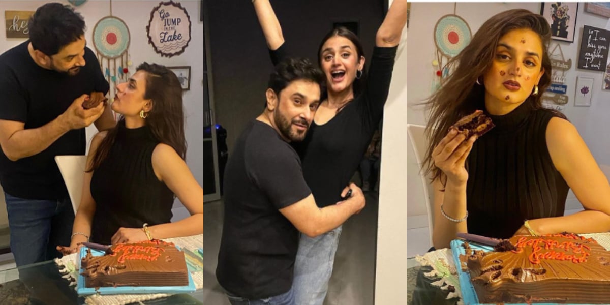 Hira Mani celebrates her cheery birthday with husband and kids