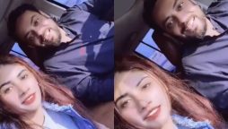 Aamir Liaquat Hussain enjoys a day out with his third wife Dania Shah