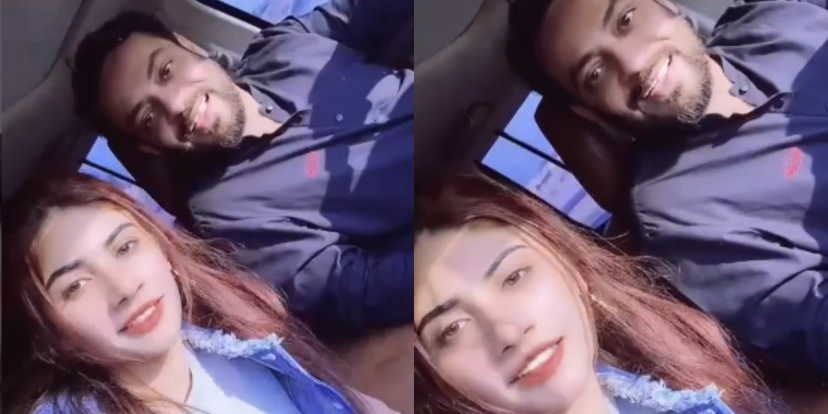Aamir Liaquat Hussain enjoys a day out with his third wife Dania Shah.