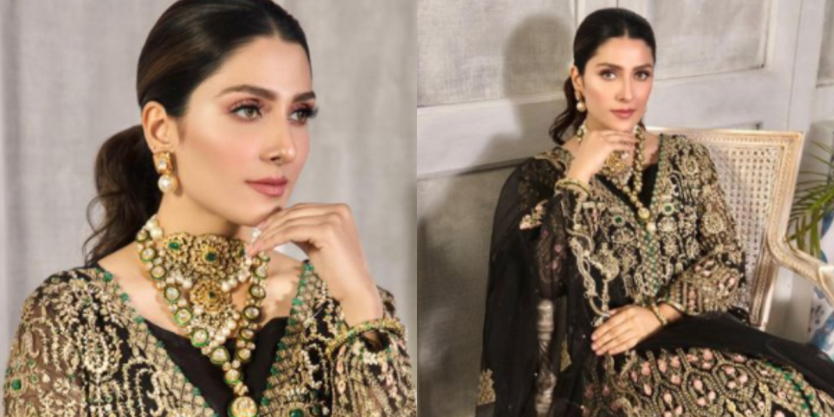 PHOTOS: Ayeza Khan makes for a starry vision in a black outfit