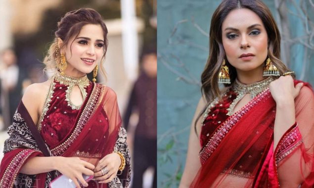 Amar Khan or Aima Baig, who stole the show in a red-hot saree?