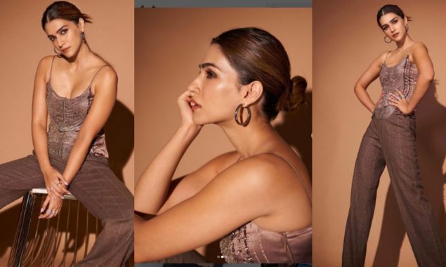 Kriti Sanon looks all bossy and elegant in a brown outfit