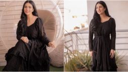 Sarah Khan turns into beauty in black, see photos