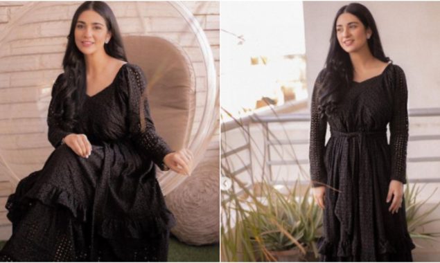 Sarah Khan turns into beauty in black, see photos