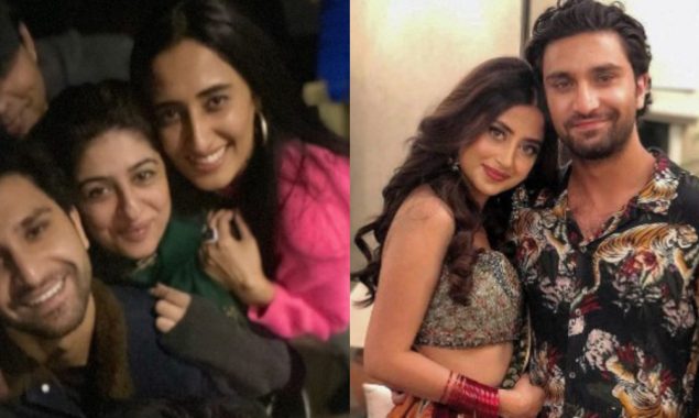 Ahad Raza Mir spotted with friends; fans ask about Sajal Aly absence