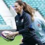 Kate Middleton enjoys her new role by joining rugby training session