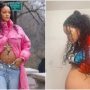 Rihanna reveals her baby bump for the fans