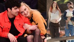 Sophie Turner flaunts baby bump