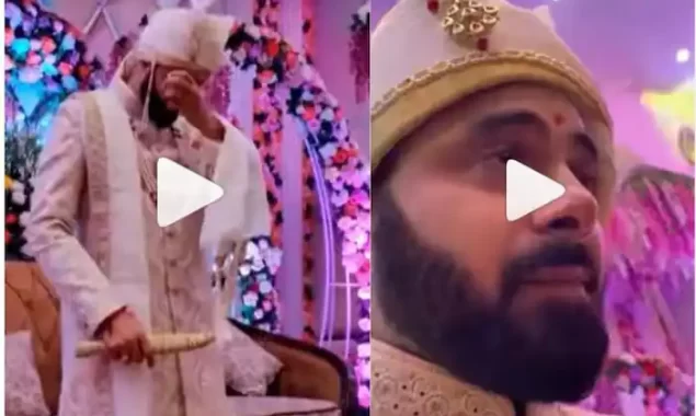 Watch Video: Groom bursts into tears, When the bride walks in