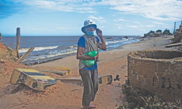 Brazilian resort town disappearing into the sea