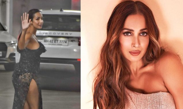 Malaika Arora thigh-high slit dress
