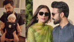 Hassan Hayat, Sadia Ghaffar engage in cute parental banter; take a look!