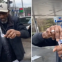 Netizens Stunned: A man performs a magic trick with a sugar sachet