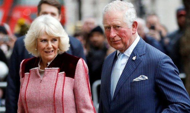 Prince Charles and Camilla pose for an unusual snapshot with royal well-wishers