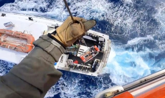 The Coast Guard saves a shark attack victim in the Bahamas