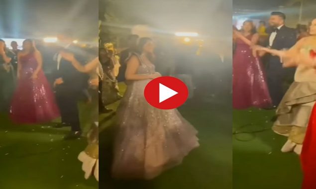 Groom surprises bride By Dancing with Sisters on his wedding entry