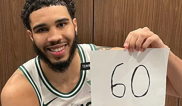 Jayson Tatum’s 54 points propel the Boston Celtics ahead of Kevin Durant, Kyrie Irving and the Brooklyn Nets