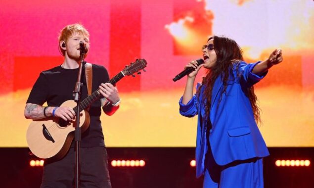 At the ‘Concert For Ukraine,’ Ed Sheeran and Camila Cabello debuted their duet ‘Bam Bam.’